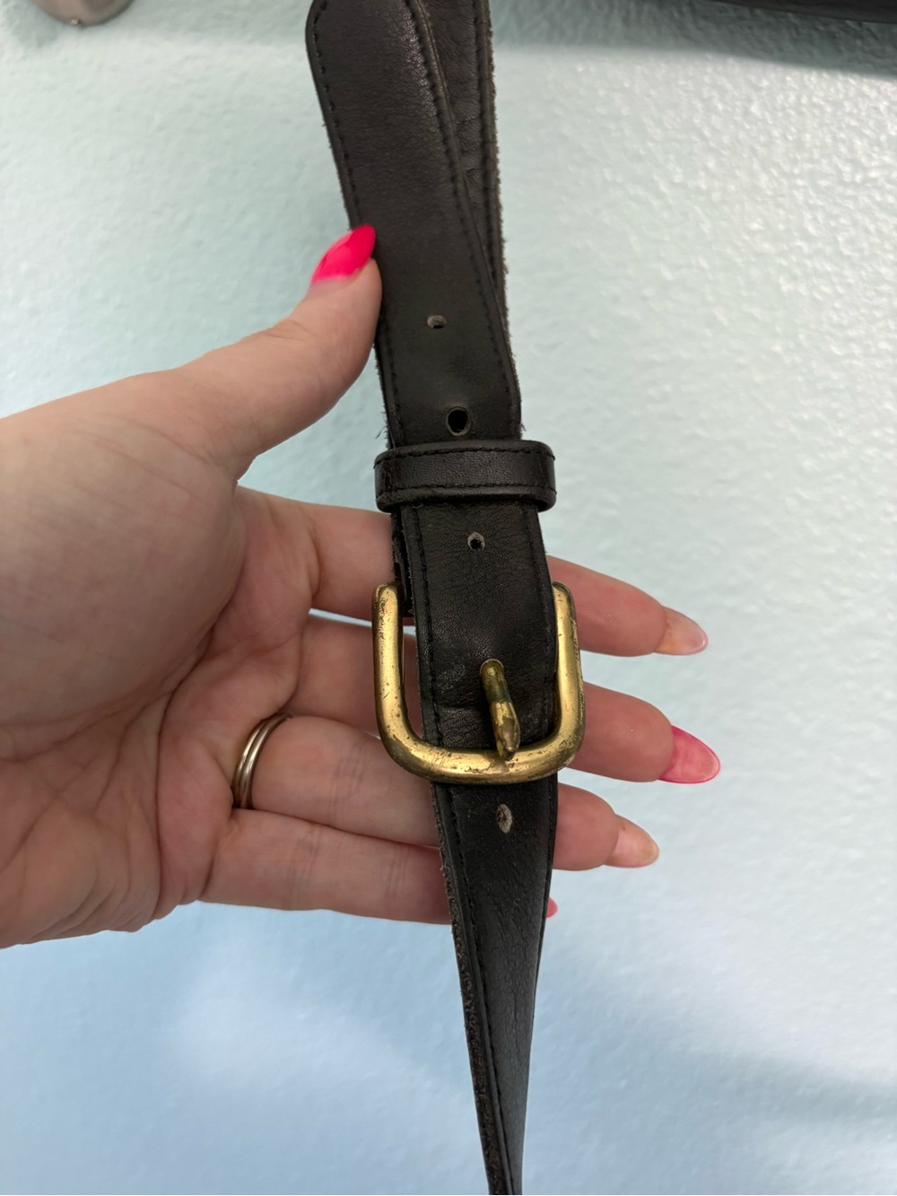 Vintage Coach Black Leather Top-Handle Laptop Bag with Shoulder Strap - Picture 10 of 10